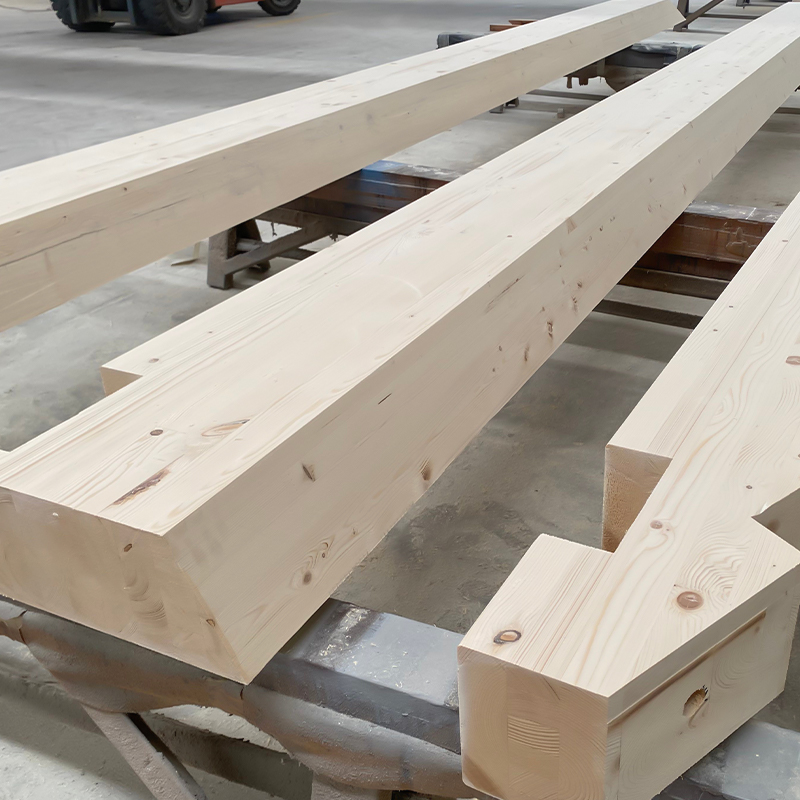 Grinda și stâlp de molid Glulam