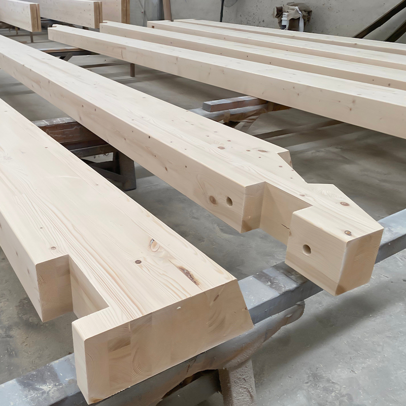 Grinda și stâlp de molid Glulam