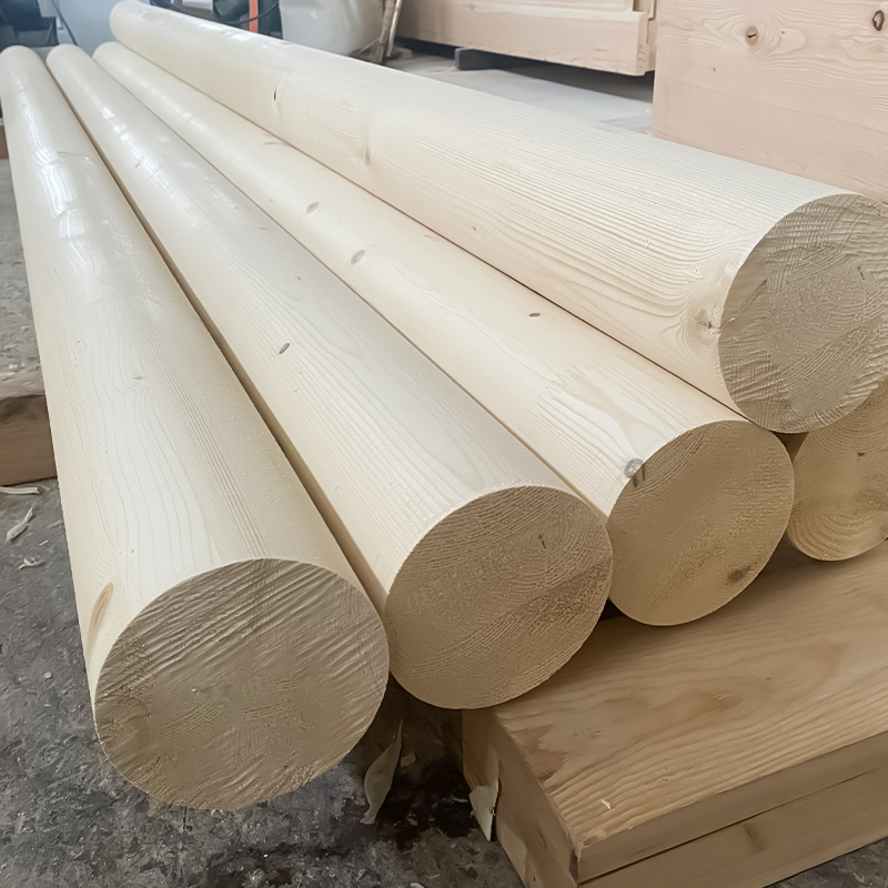 Coloană rotundă de molid Glulam
