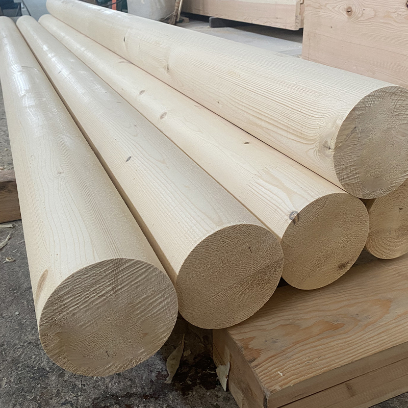 Grinda și stâlp de molid Glulam