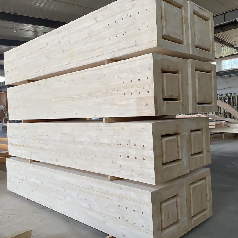Grinda și stâlp de molid Glulam