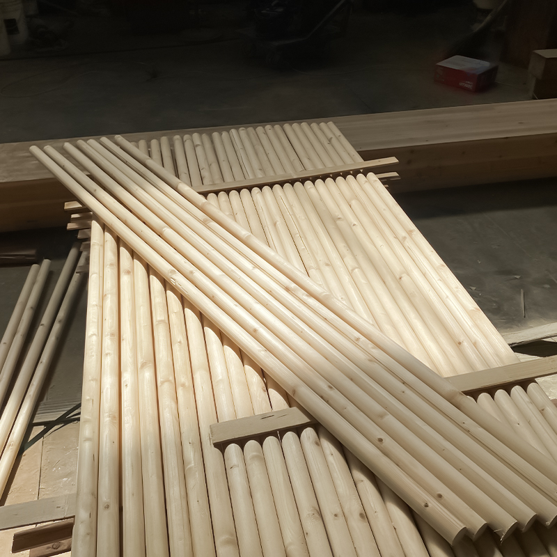 Coloană rotundă de molid Glulam Coloană rotundă de molid Glulam