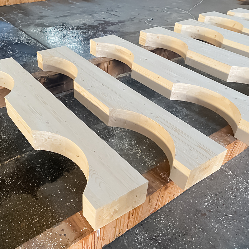 Pin Glulam în formă specială