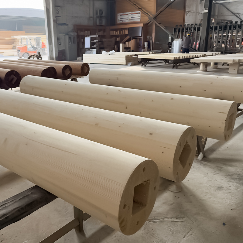 Coloană rotundă de pin Glulam